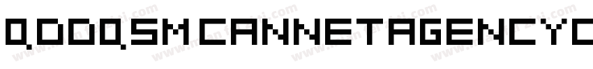 QDDQSM CANNETAGENCYDEMO Regular字体转换